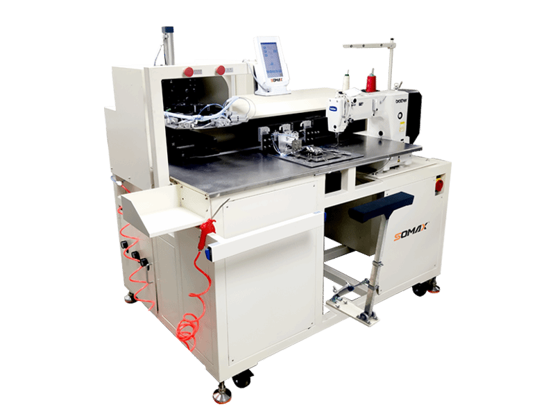 SM-19P MÁQUINA AUTOMÁTICA PARA COSTURA DE BOLSILLOS ALTA EFICIENCIA Y CALIDAD