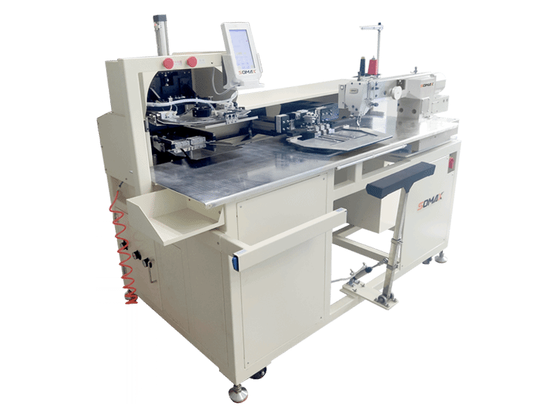 SM-19К MÁQUINAAUTOMÁTICA PARA BOLSILLOS CANGURO ALTA PRODUCCIÓN CON PRECISIÓN