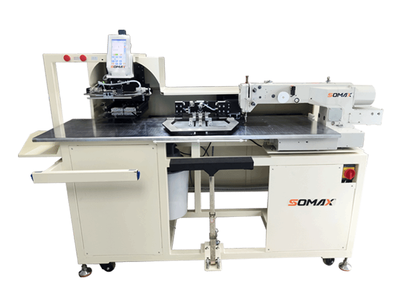 SM-19К MÁQUINAAUTOMÁTICA PARA BOLSILLOS CANGURO ALTA PRODUCCIÓN CON PRECISIÓN