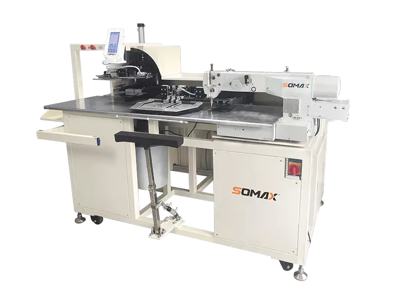 SM-19К MÁQUINAAUTOMÁTICA PARA BOLSILLOS CANGURO ALTA PRODUCCIÓN CON PRECISIÓN