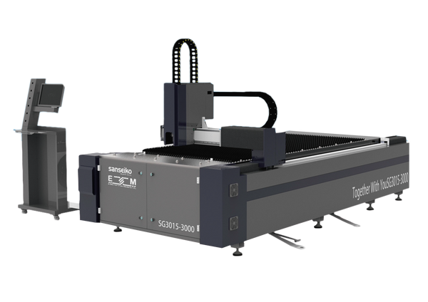 Cortadora CNC láser de fibra Sanseiko SG3015-3000 para industria metalmecánica