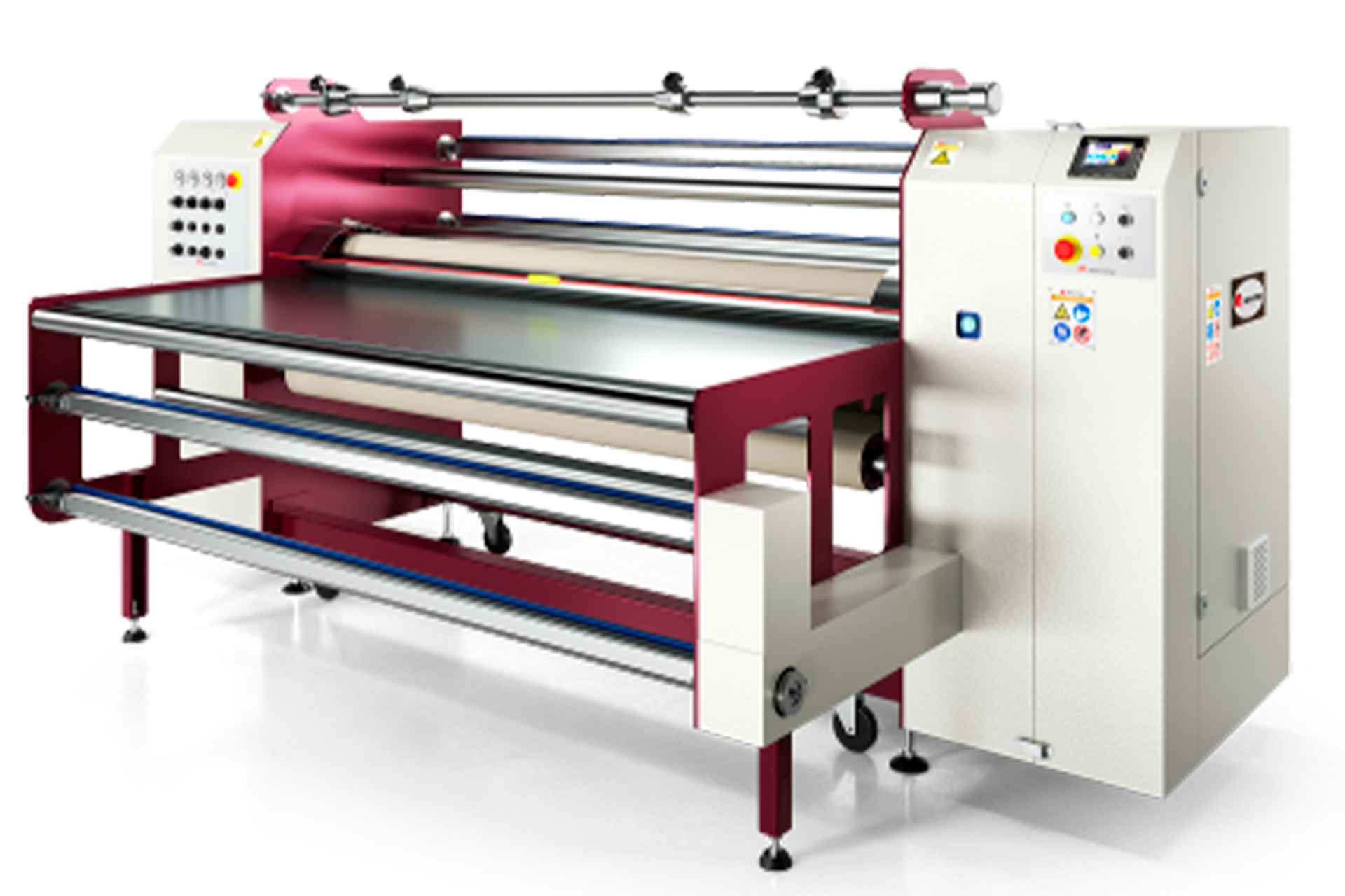 Calandra Montiantonio-T02, máquina industrial para acabado y laminado en procesos gráficos, que ofrece alta precisión y calidad en México.