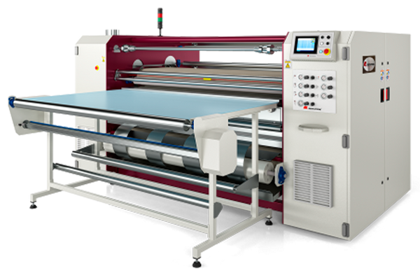 Calandra Montiantonio-T05, máquina industrial de laminado y acabado para procesos gráficos y textiles en México, que ofrece alta precisión y rendimiento.