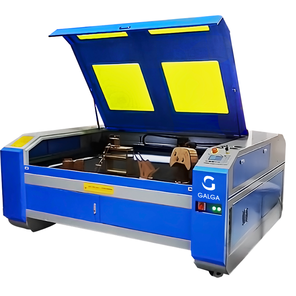 Cortadora CNC Láser Doble Cañon ETM, Su diseño de doble cañón y su generosa área de trabajo de 160 cm x 120 cm hacen posible duplicar la producción de manera eficiente.
