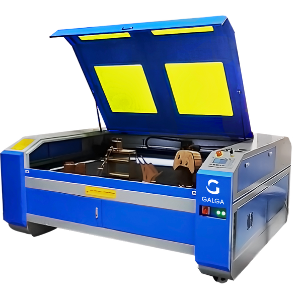 Cortadora CNC Láser Doble Cañon ETM, Su diseño de doble cañón y su generosa área de trabajo de 160 cm x 120 cm hacen posible duplicar la producción de manera eficiente.