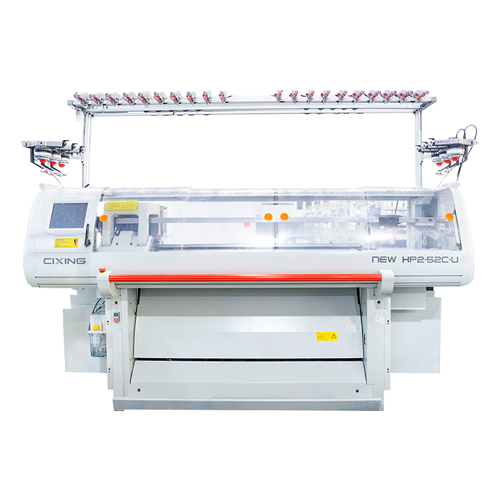 Tejedora Rectilínea Cixing New HP2, es una tejedora rectilínea de última generación, diseñada para ofrecer máxima eficiencia y estabilidad en la producción de tejidos complejos.