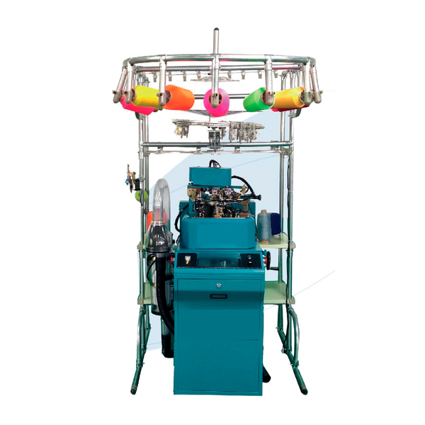 Tejedora de Calcetines con Cerrado Automático YX A343, esta tejedora no solo optimiza la fabricación de calcetines mediante tejido y costura de punta y talón, sino que también reduce significativamente los costos operativos y de mano de obra.
