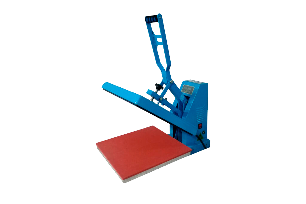 Máquina plancha 38x38 para estampado en ropa y accesorios