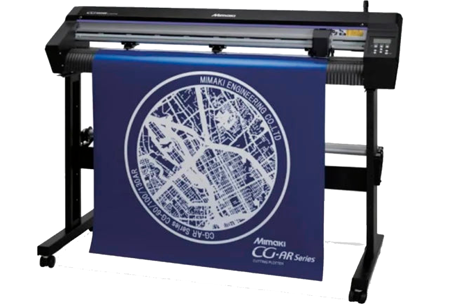 Plotter de corte Mimaki CG-AR, maquinaria industrial en México para cortes de alta precisión y calidad