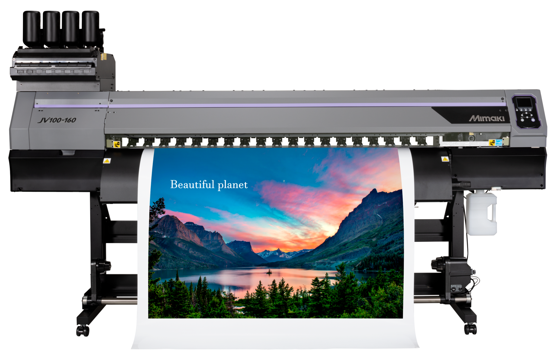 Plotter UV LED Mimaki JV100, equipo industrial de alta precisión y tecnología avanzada para impresiones digitales en México.
