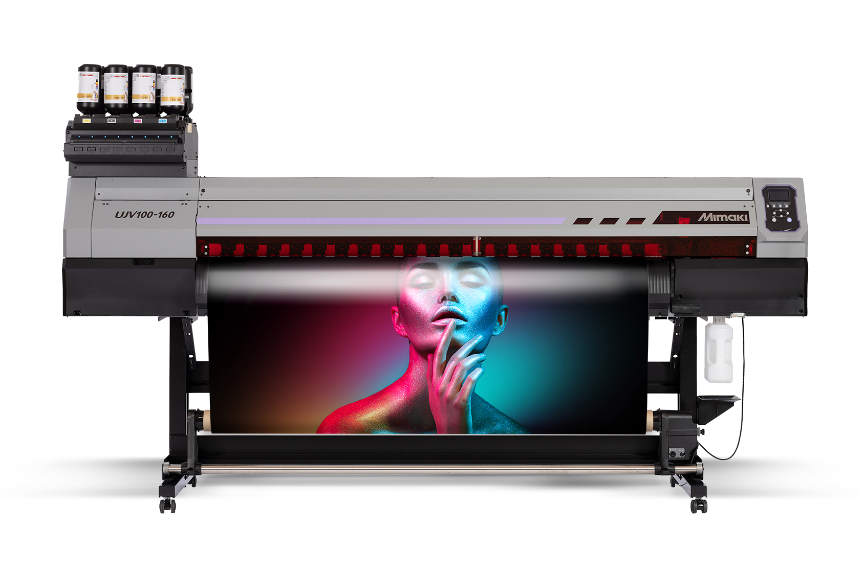 Plotter UV LED Mimaki UJV100, equipo industrial de alta precisión para impresiones digitales y soluciones gráficas en México.