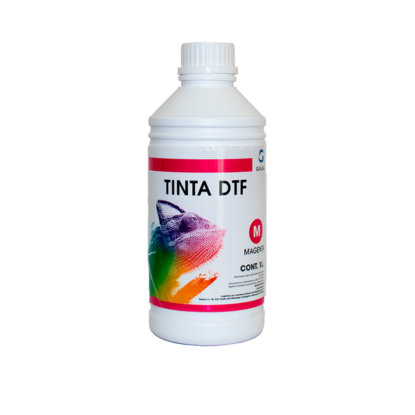 Botella de tinta DTF color magenta para impresoras direct to film